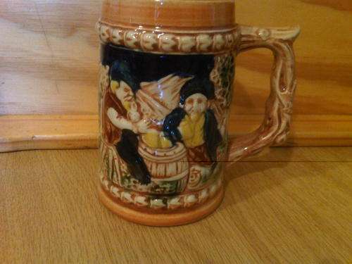 Beer Mug with Embossed Design