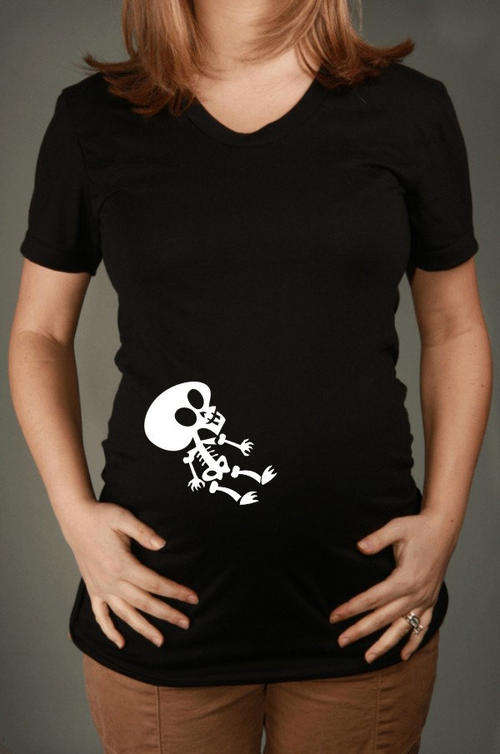 MATERNITY 'BABY SKELETON' T-SHIRT