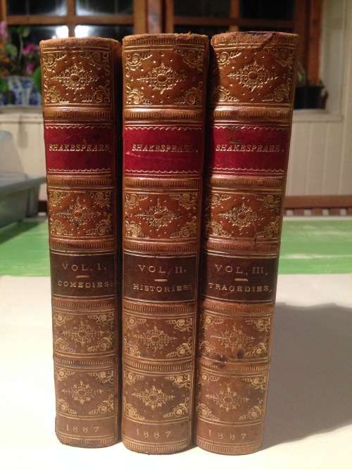 THE WORKS OF WILLIAM SHAKESPEARE - THE VICTORIA EDITION IN 3 VOLUMES