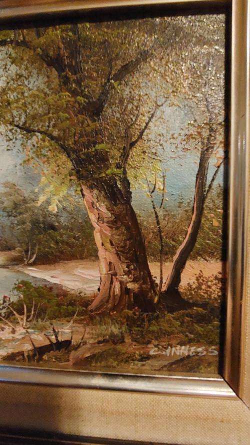 C INNES Vintage Oil Painting For Sale !!