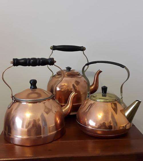 Copper Kettles x 3 ****  WOW WOW WOW !!!!