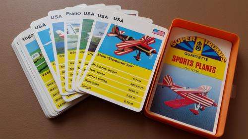 Super Trumps by DAVBAR from 80's  ***   Sports Planes  !!!
