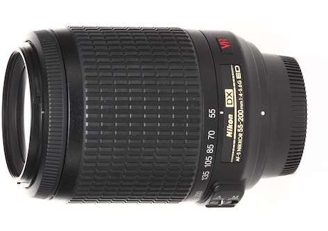 Nikon AF-S DX NIKKOR 55-200mm f/4-5.6G IF-ED VR Lens.