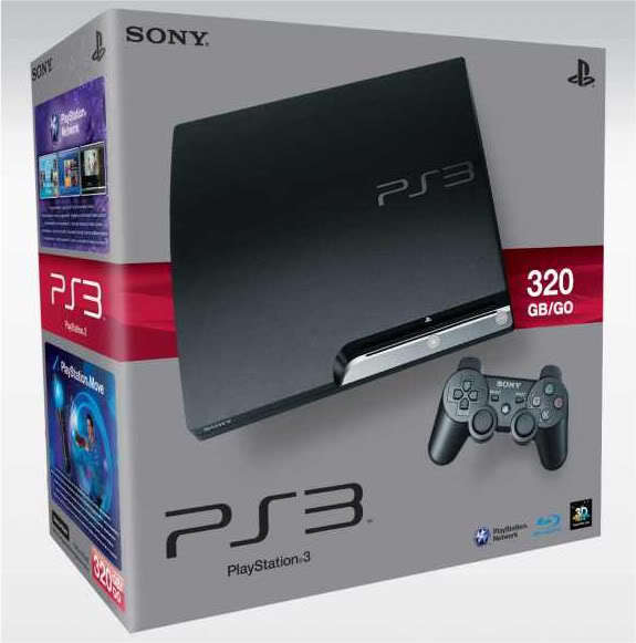 Sony PlayStation 3, 320GB, Latest Three Games Pack, (Brand New Sealed Box)