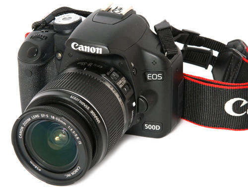 CANON EOS 500D DIGITAL CAMERA SLR WITH EF-S 18-55 1:3.5-5.6 IS (FULL HD)