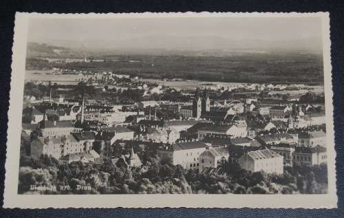 1939 MARBURG POSTCARD WITH ADOLF HITLER STAMP
