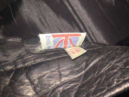 LEATHER BOOTLEG TROUSER WAIST 31 LENGTH 34 MADE IN ENGLAND