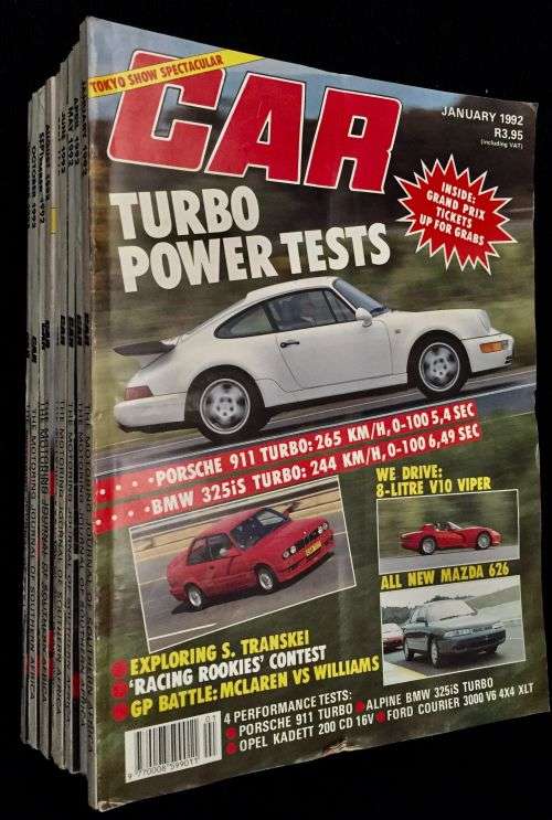 CAR MAGAZINE 1992 12 ISSUES JAN TO DEC