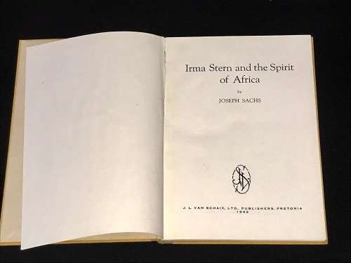 IRMA STERN AND THE SPIRIT OF AFRICA BY JOSEPH SACHS