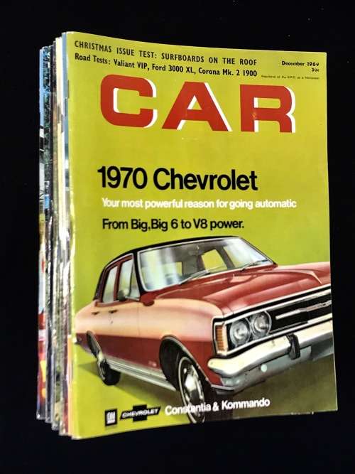 CAR MAGAZINES VINTAGE 1969 COMPLETE YEAR