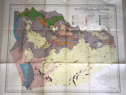 UNION OF SOUTH AFRICA GEOLOGICAL SURVEY THE PEGMATITE SOUTH OF THE ORANGE RIVER IN NAMAQUALAND 1937
