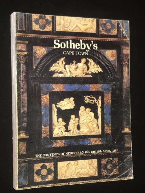 SOTHEBY'S CAPE TOWN : CONTENTS OF NEDERBERG 19TH & 20TH APRIL, 1982