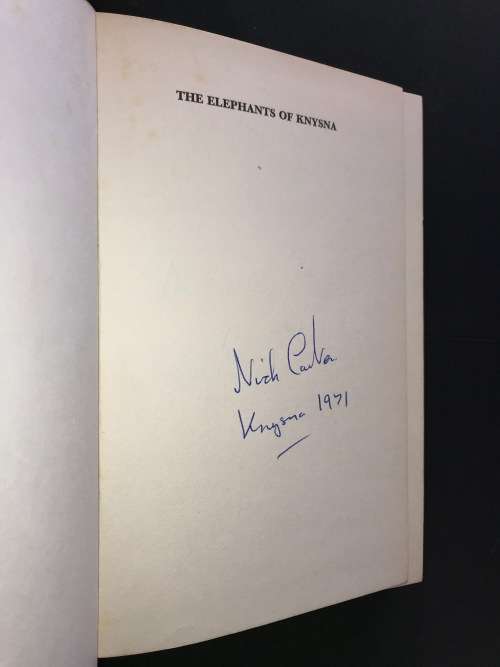 THE ELEPHANTS OF KNYSNA BY NICK CARTER SIGNED