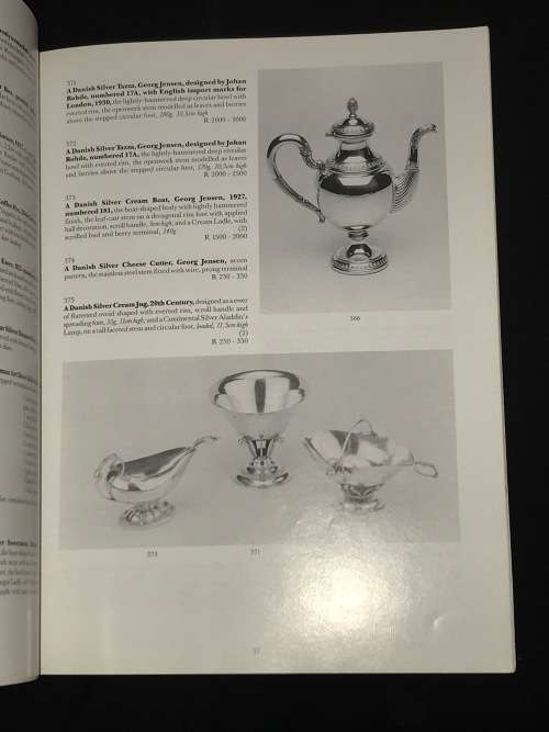 SOTHEBY'S DECORATIVE ARTS, COLLECTORS ITEMS AND WINE AUCTION CATALOGUE JHB 1991