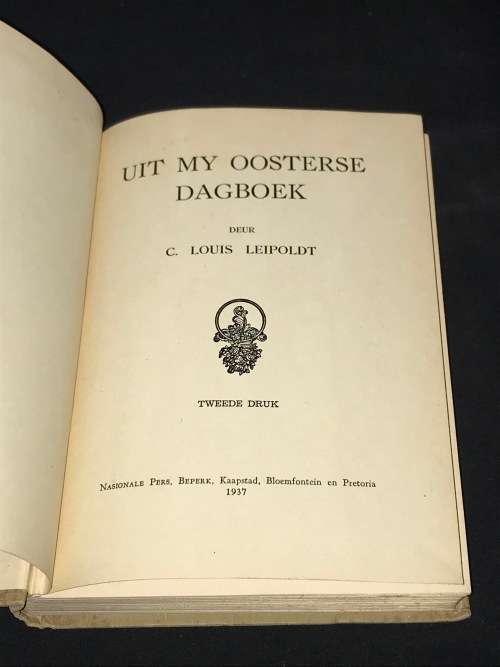 UIT MY OOSTERSE DAGBOEK DEUR C.LOUIS LEIPOLDT 1937