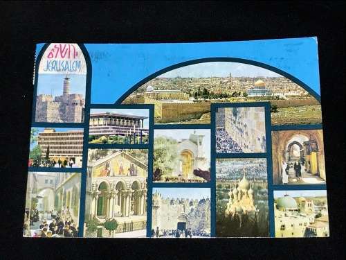VINTAGE POSTCARD OF JERUSALEM ISRAEL