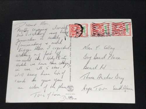 VINTAGE POSTCARD OF JERUSALEM ISRAEL