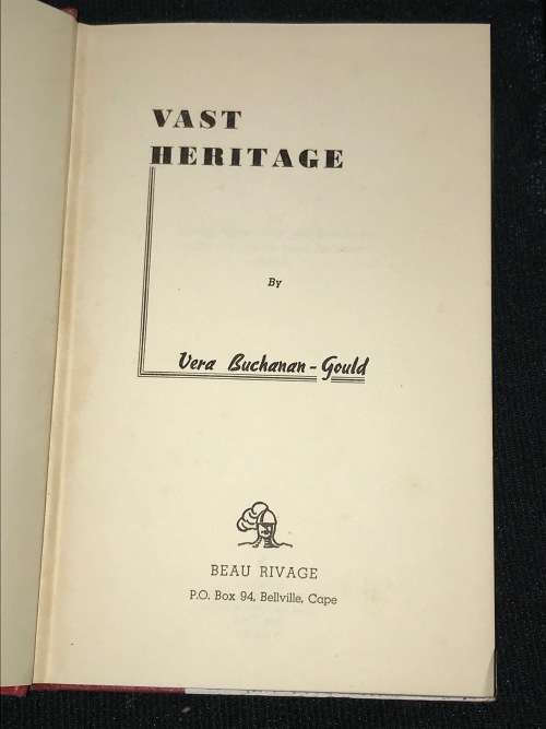 VAST HERITAGE BY VERA BUCHANAN-GOULD