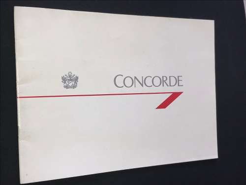 VINTAGE CONCORDE BOOKLET BRITISH AIRWAYS
