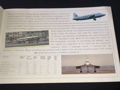 VINTAGE CONCORDE BOOKLET BRITISH AIRWAYS