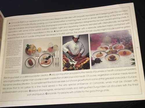 VINTAGE CONCORDE BOOKLET BRITISH AIRWAYS