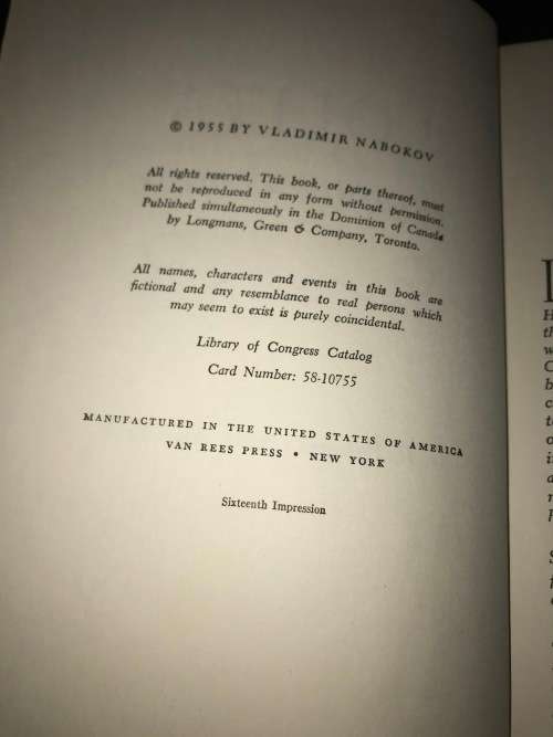 LOLITA BY VLADIMIR NABOKOV