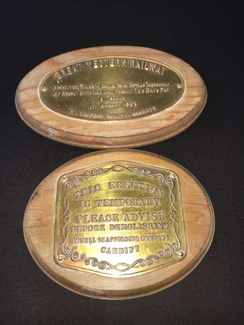 VINTAGE WOODEN HUMOROUS BAR SIGNS X 2