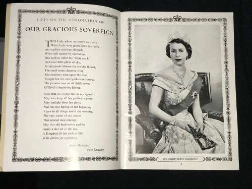 THE CORONATION OF HER MAJESTY QUEEN ELIZABETH II APPROVED SOUVENIR PROGRAMME