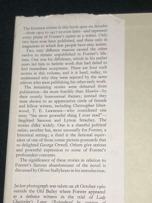 THE LIFE TO COME AND OTHER STORIES BY E.M. FORSTER