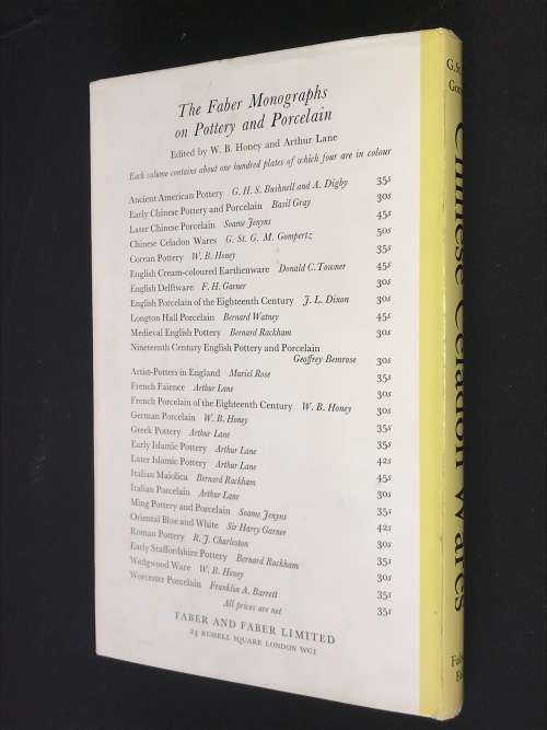 CHINESE CELADON WARES BY G. ST. G.M. GOMPERTZ