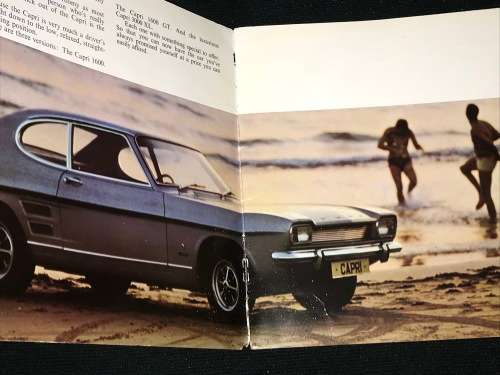 1960'S FORD CAPRI ADVERTISEMENT BOOKLET SOUTH AFRICAN COPY