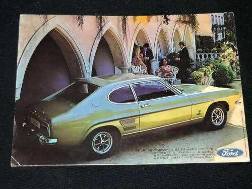 1960'S FORD CAPRI ADVERTISEMENT BOOKLET SOUTH AFRICAN COPY