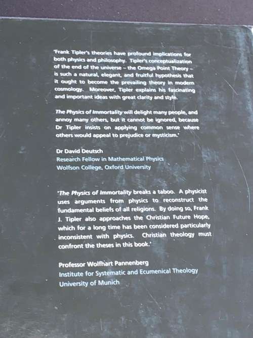 THE PHYSICS OF IMMORTALITY MODERN COSMOLOGY,GOD AND THE RESURRECTION OF THE DEAD BY FRANK J. TIPLER