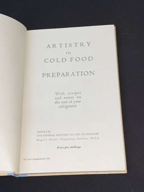 ARTISTRY IN COLD FOOD PREPARATION