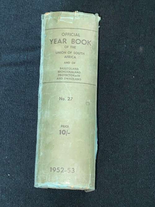 OFFICIAL YEARBOOK OF THE UNION OF SOUTH AFRICA NO 27 OF 1952 - 53