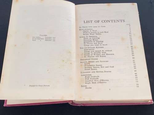 COOKING WITH ELIZABETH CRAIG 1932