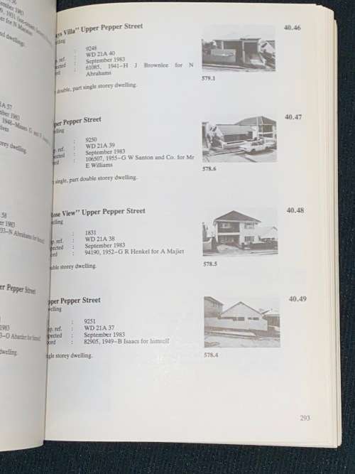 THE BUILDINGS OF CAPE TOWN : PHASE TWO VOLUME THREE: CATALOGUE AND CLASSIFICATION