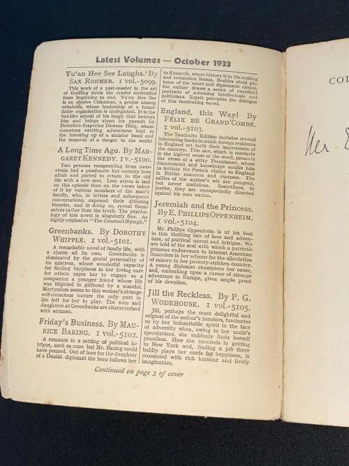 WINNIE THE POOH BY A.A. MILNE TAUCHNITZ EDITION 1933