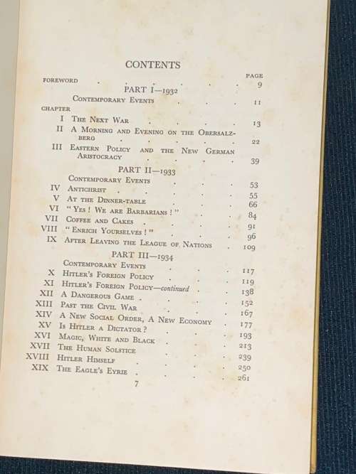 HITLER SPEAKS A SERIES OF POLITICAL CONVERSATIONS WITH ADOLF HITLER ON HIS REAL AIMS