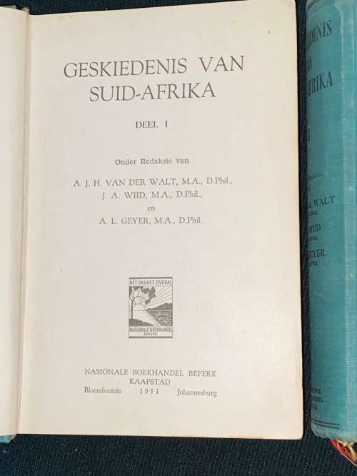 GESKIEDENIS VAN SUID-AFRIKA 2 VOLS 1951