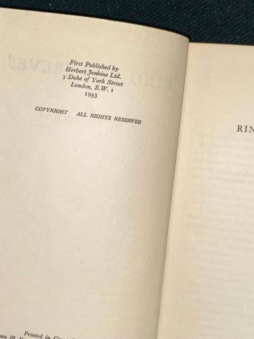 RING FOR JEEVES BY P.G. WODEHOUSE 1953