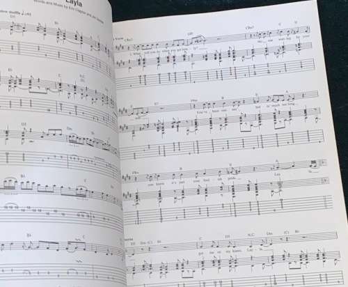 ERIC CLAPTON UNPLUGGED GUITAR RECORDED VERSIONS SHEET MUSIC