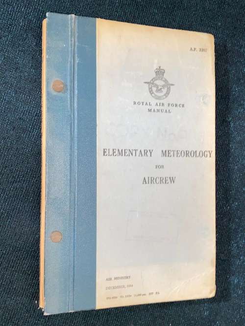 ROYAL AIR FORECE MANUAL ELEMENTARY METEOROLOGY FOR AIRCREW DEC 1954
