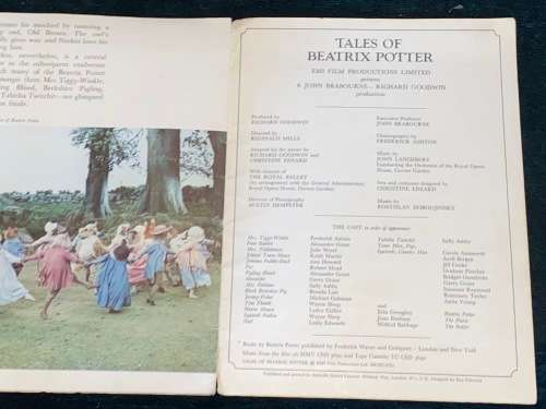 TALES OF BEATRIX POTTER FILM EMI FILM PRODUCTION 1970`S BOOKLET