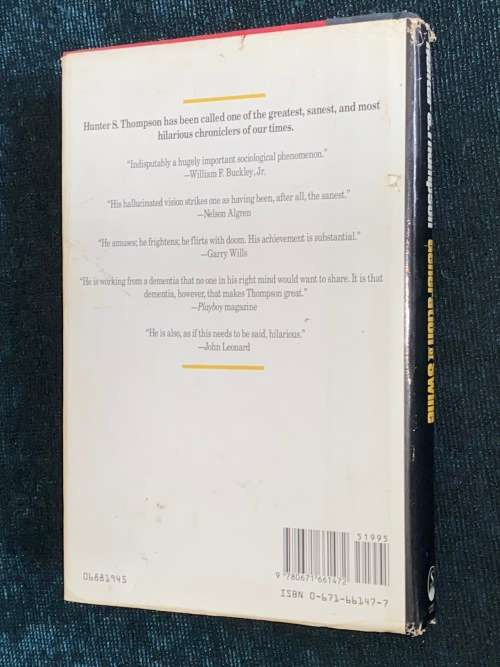 GENERATION OF SWINE GONZO PAPERS VOL.2 BY HUNTER S. THOMPSON