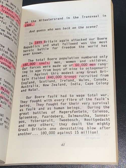 BOERESTAAT THE POLITICAL BESTSELLER BY ROBERT VAN TONDER FIRST ENGLISH EDITION