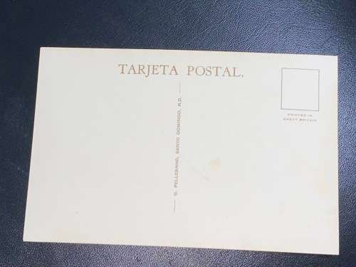 OZAMA RIVER AND SANTO DOMINGO PORT  DOMINICAN REPUBLIC ANTIQUE POSTCARD