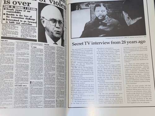 SUNDAY TIMES THE MIRACLE OF A FREED NATION SOUTH AFRICA 1990-1994