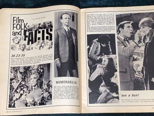 STAGE AND CINEMA  MAGAZINE 2 MAY 1969 JANE BIRKIN FALLS IN LOVE