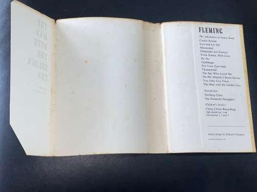 THE MAN WITH THE GOLDEN GUN BY IAN FLEMING 1ST EDITION